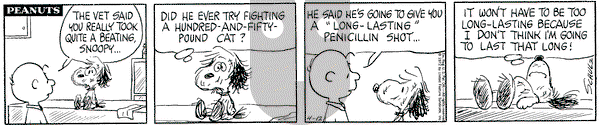 Peanuts on Wednesday April 12, 1972 Comic Strip