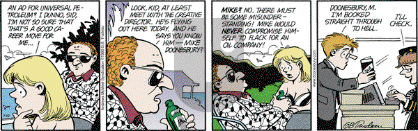 Doonesbury on Thursday July 19, 2018 Comic Strip