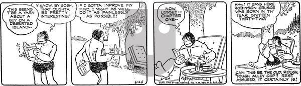 Alley Oop on Tuesday June 24, 1947 Comic Strip