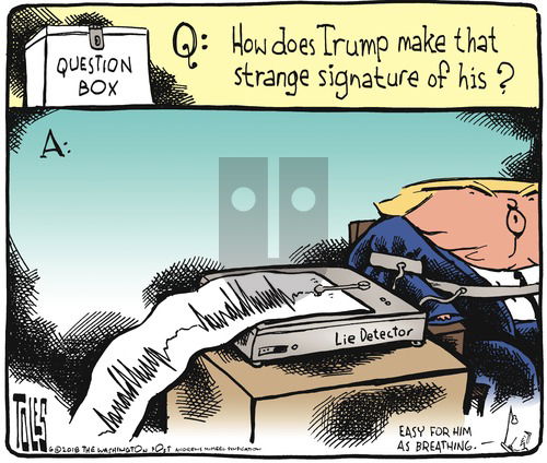 Tom Toles on Sunday June 24, 2018 Comic Strip