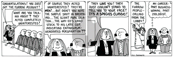 Cathy Classics on Thursday August 21, 1997 Comic Strip