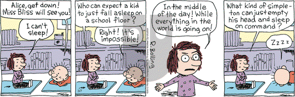 Cul de Sac on Tuesday March 7, 2017 Comic Strip