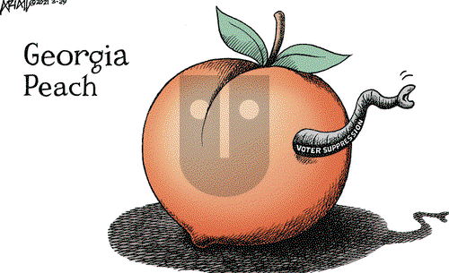 Robert Ariail on Monday March 29, 2021 Comic Strip
