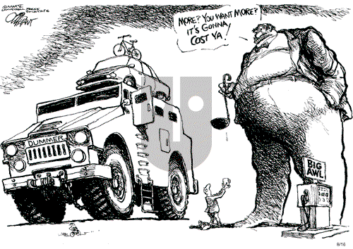 Pat Oliphant on Tuesday August 16, 2005 Comic Strip