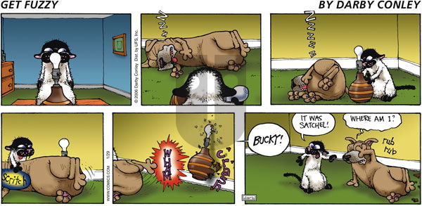 Get Fuzzy on Sunday January 29, 2006 Comic Strip