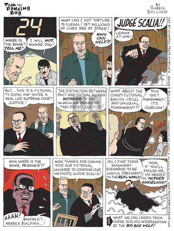 Tom the Dancing Bug on Saturday May 3, 2008 Comic Strip