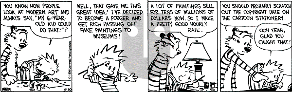 Calvin and Hobbes - Wednesday May 30, 1990 Comic Strip