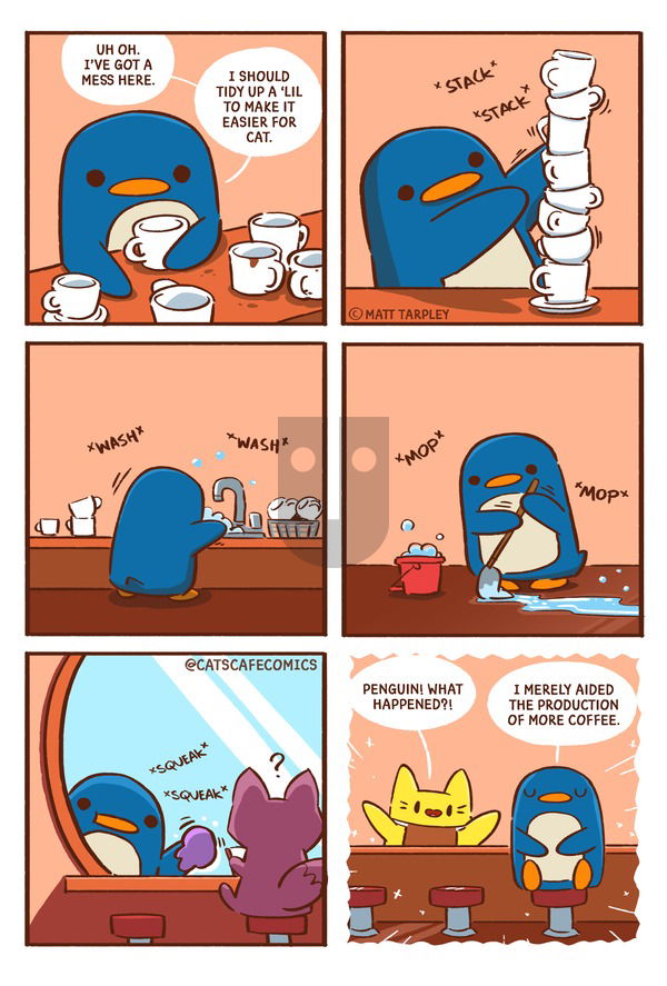Cat's Cafe on Sunday April 2, 2023 Comic Strip