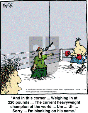 In the Bleachers on Saturday November 14, 2015 Comic Strip