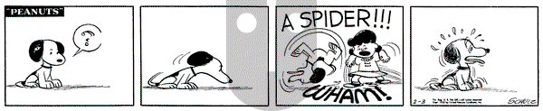 Peanuts on Thursday February 3, 1955 Comic Strip