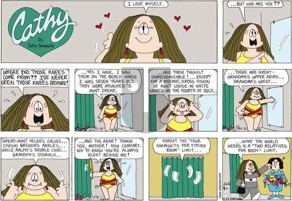 Cathy Classics on Sunday May 23, 1999 Comic Strip