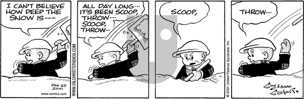 Nancy on Thursday January 25, 2001 Comic Strip