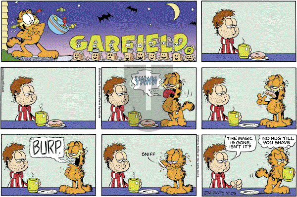 Garfield - Sunday October 29, 2006 Comic Strip
