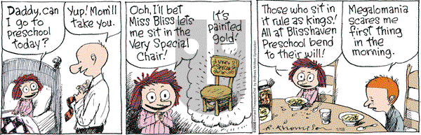 Cul de Sac on Thursday January 18, 2018 Comic Strip