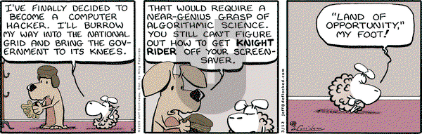DeFlocked on Thursday March 12, 2009 Comic Strip