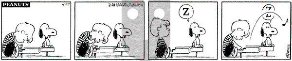 Peanuts on Tuesday April 27, 1965 Comic Strip