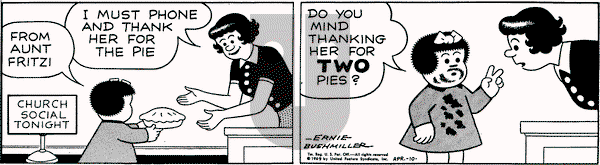 Nancy on Tuesday November 14, 1995 Comic Strip