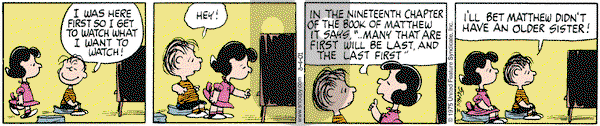 Peanuts on Saturday August 4, 2001 Comic Strip