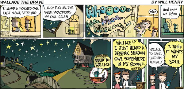 Wallace the Brave on Sunday March 8, 2020 Comic Strip