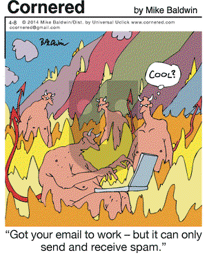 Cornered on Tuesday April 8, 2014 Comic Strip