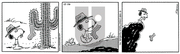 Peanuts on Thursday December 26, 1996 Comic Strip