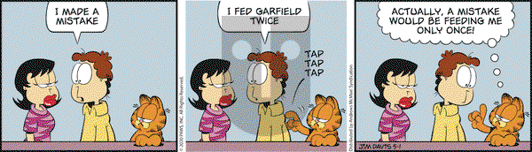 Garfield on Friday May 1, 2020 Comic Strip