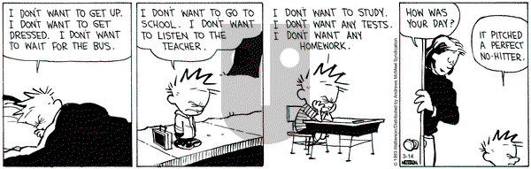 Calvin and Hobbes - Tuesday March 14, 2023 Comic Strip