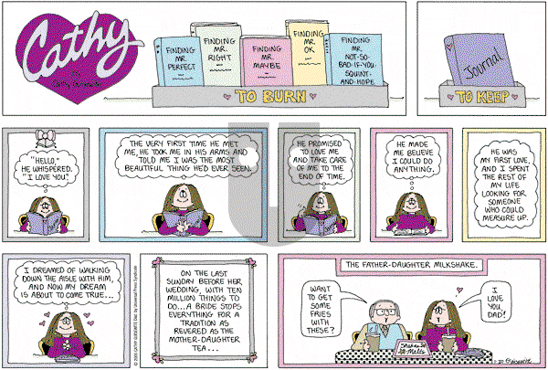Cathy Classics - Sunday January 30, 2005 Comic Strip