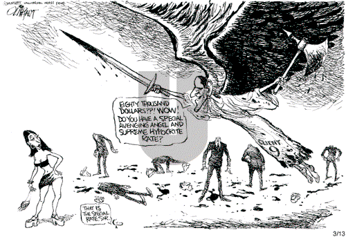 Pat Oliphant on Thursday March 13, 2008 Comic Strip