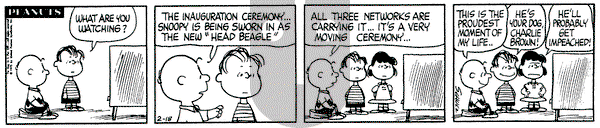 Peanuts on Wednesday February 18, 1970 Comic Strip