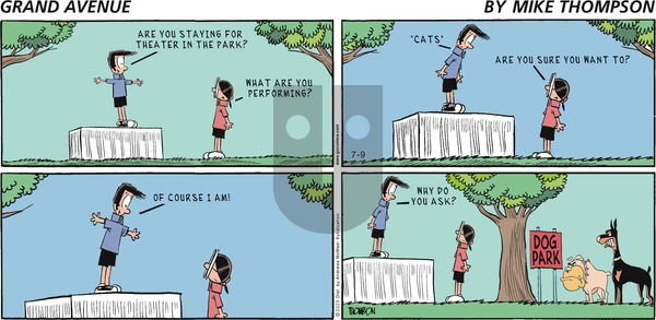 Grand Avenue on Sunday July 9, 2023 Comic Strip