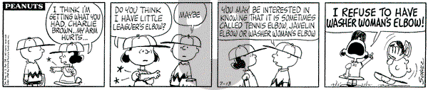 Peanuts - Monday July 13, 1964 Comic Strip