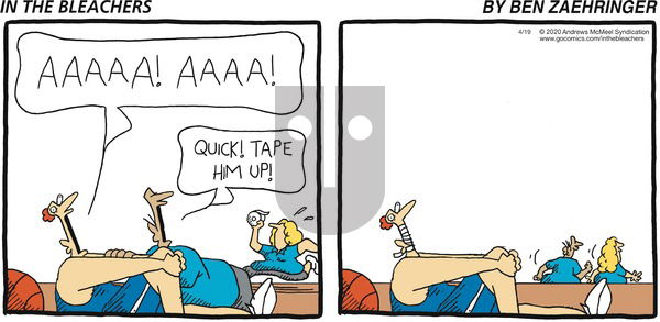 In the Bleachers on Sunday April 19, 2020 Comic Strip