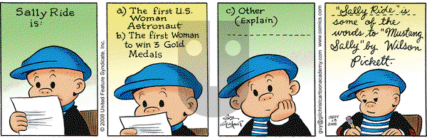 Nancy on Saturday September 13, 2008 Comic Strip