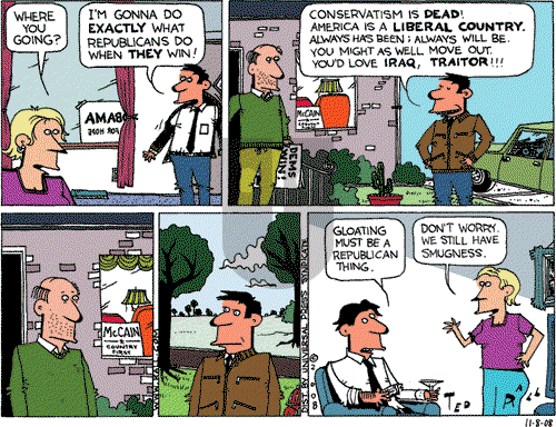 Ted Rall on Saturday November 8, 2008 Comic Strip