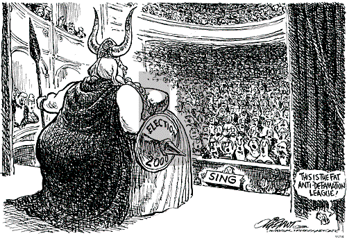Pat Oliphant on Tuesday November 14, 2000 Comic Strip