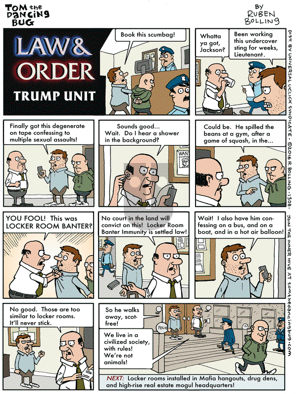 Tom the Dancing Bug on Friday October 14, 2016 Comic Strip