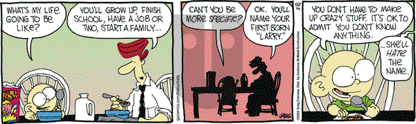 The Buckets on Friday February 14, 2020 Comic Strip