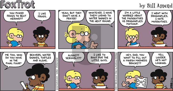 FoxTrot on Sunday March 12, 2017 Comic Strip