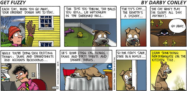 Get Fuzzy on Sunday December 4, 2005 Comic Strip