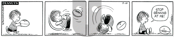 Peanuts on Monday September 10, 1962 Comic Strip