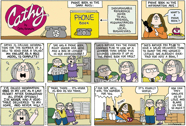 Cathy Classics on Sunday February 5, 2012 Comic Strip