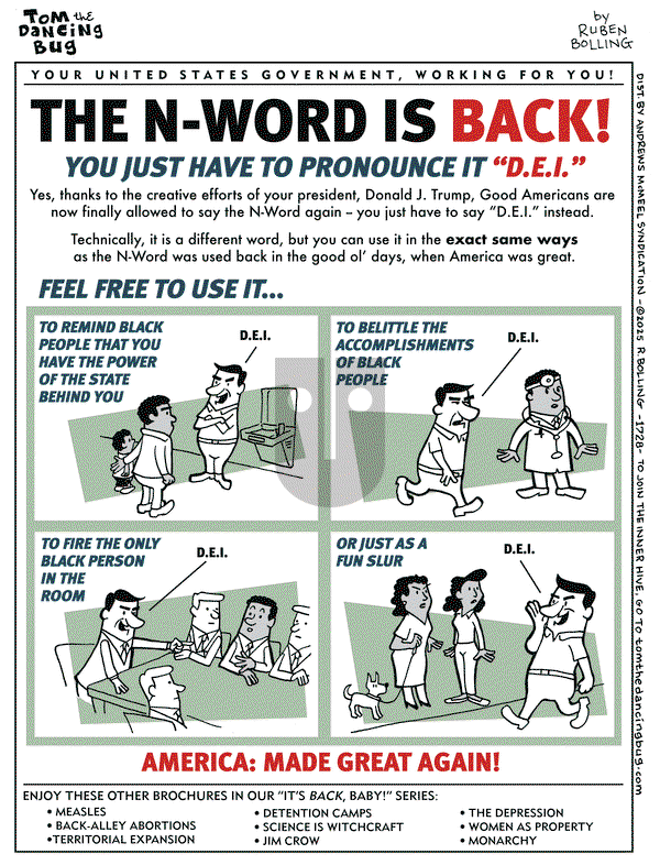 Tom the Dancing Bug on Friday March 28, 2025 Comic Strip
