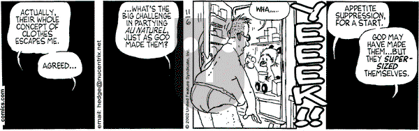 Over the Hedge on Wednesday November 6, 2002 Comic Strip