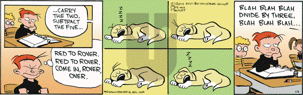Red and Rover on Wednesday January 8, 2014 Comic Strip