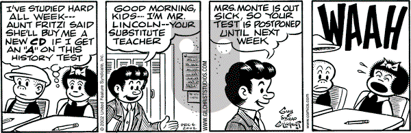 Nancy on Tuesday December 10, 2002 Comic Strip