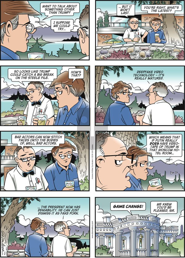 Doonesbury on Sunday July 1, 2018 Comic Strip