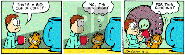 Garfield on Thursday September 8, 1994 Comic Strip