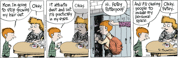 Cul de Sac on Monday February 24, 2014 Comic Strip