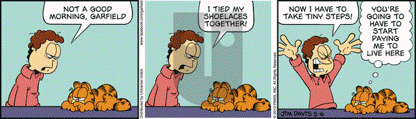 Garfield - Monday May 6, 2013 Comic Strip